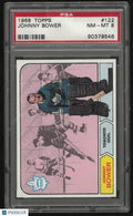 1968 Topps Hockey Johnny Bower PSA 8