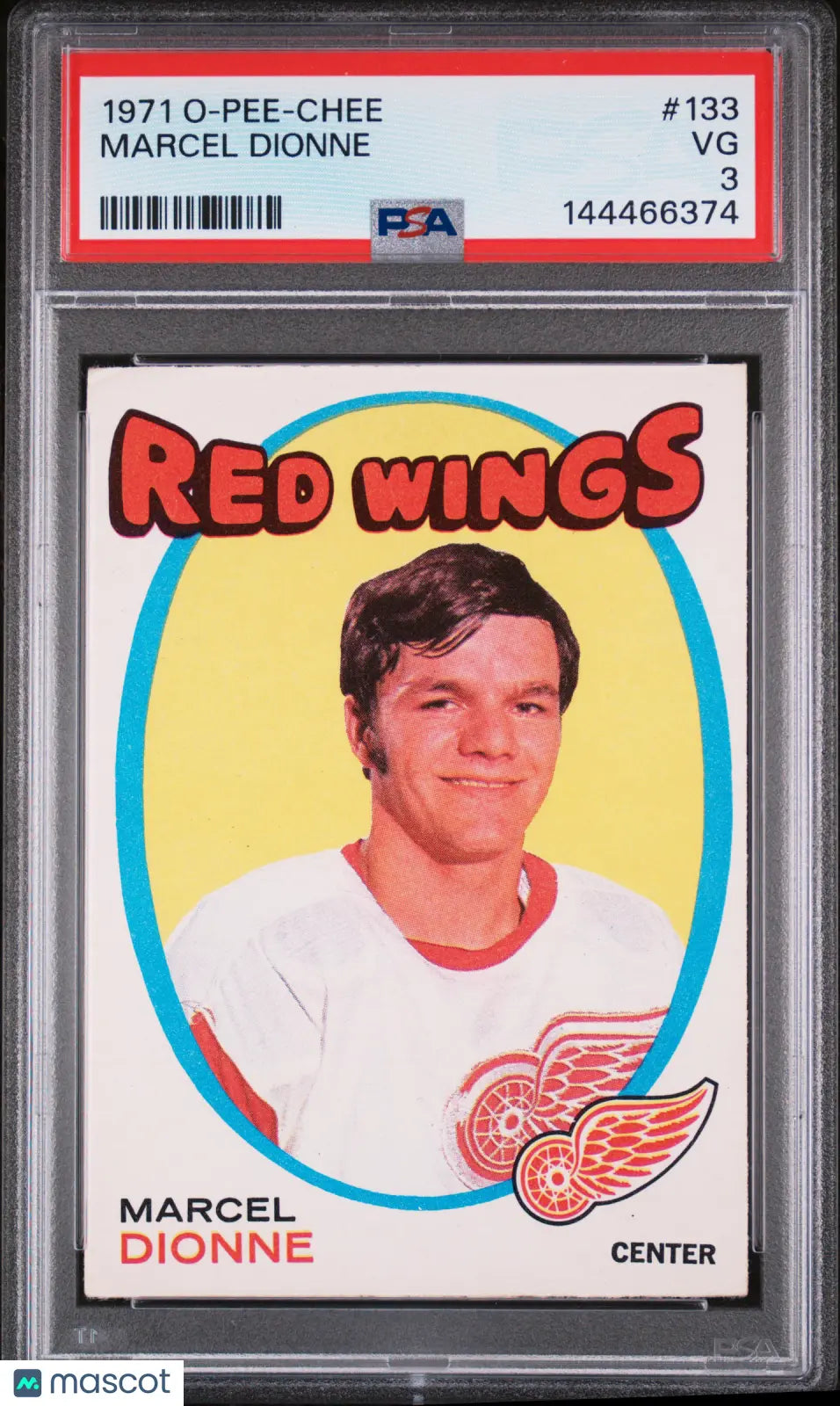 1971 O-Pee-Chee OPC Marcel Dionne RC Rookie #133 PSA 3