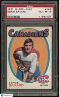 1971 O-Pee-Chee Hockey Serge SavardePSA 8