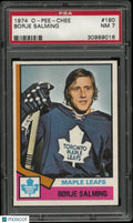 1974 O-Pee-Chee OPC Hockey Borje Salming PSA 7