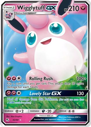 Wigglytuff GX (42/68) - Hidden Fates Holofoil