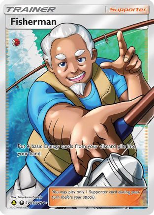 Fisherman Sv83 94 Shiny Vault Holofoil