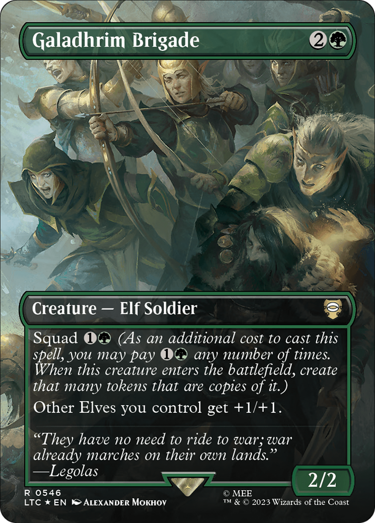 Galadhrim Brigade (LTC-546) - Tales of Middle-earth Commander (Borderless) Foil