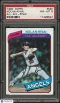 1980 Topps Baseball Nolan Ryan #580 PSA 8