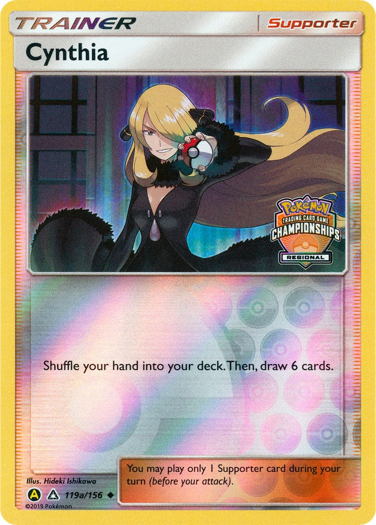 Cynthia - 119a/156 (Regional Championships) - 119a/156 - (League & Championship Cards)