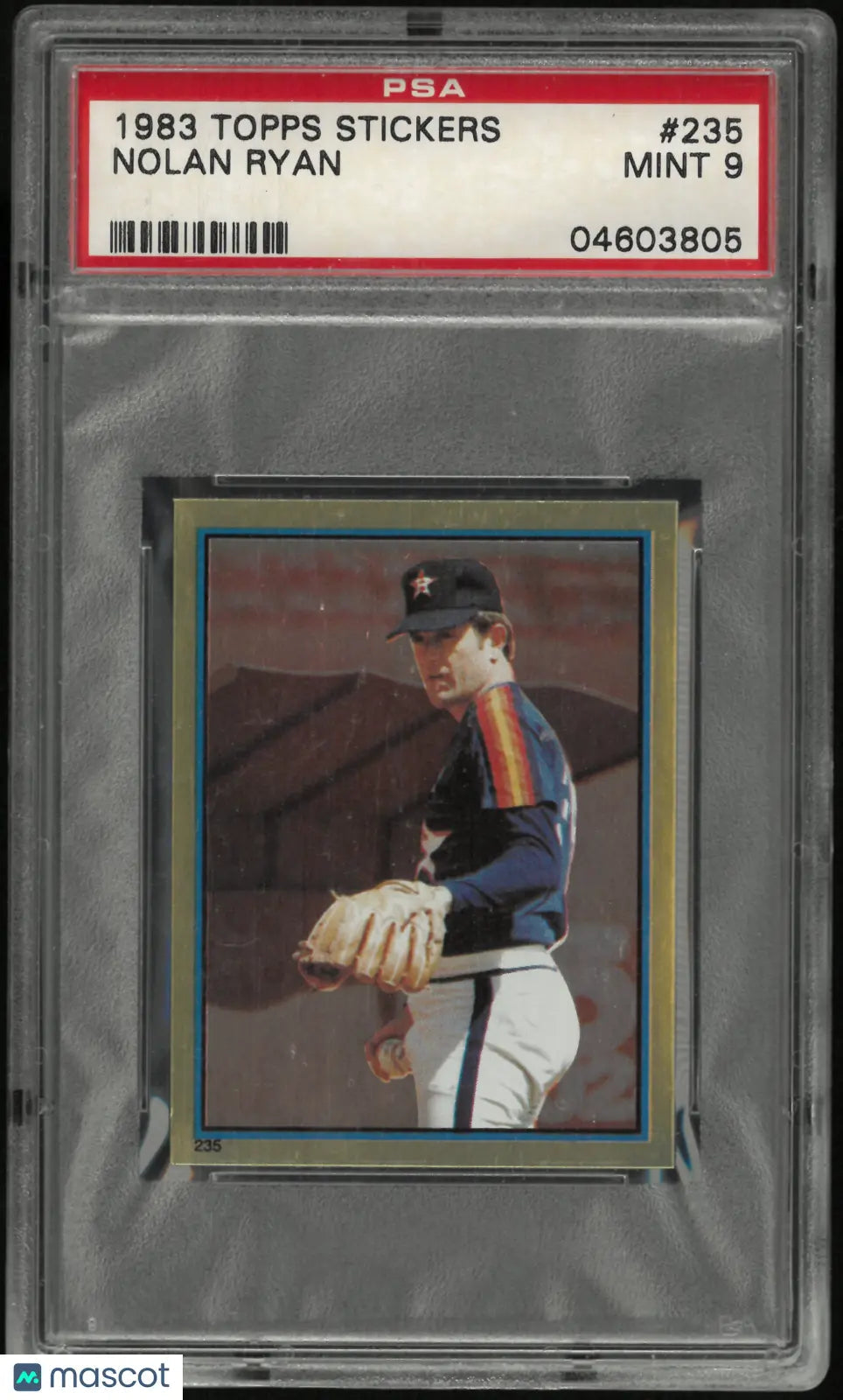 1983 Topps Baseball Stickers Nolan Ryan #235 PSA 9