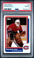 1986 Topps Hockey Patrick Roy RC Rookie #53 PSA 8