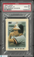1986 Topps Mini League Leaders Cal Ripken JR. PSA 10