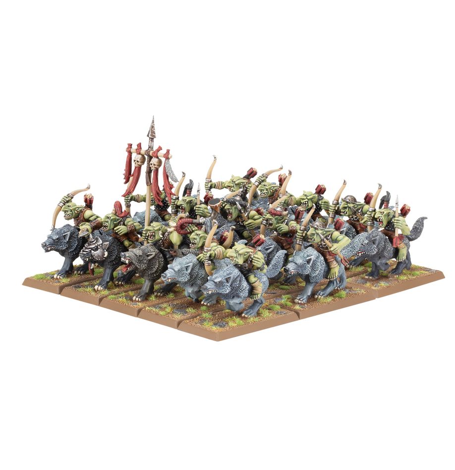 Warhammer The Old World Orc Goblin Tribes Goblin Wolf Rider Mob
