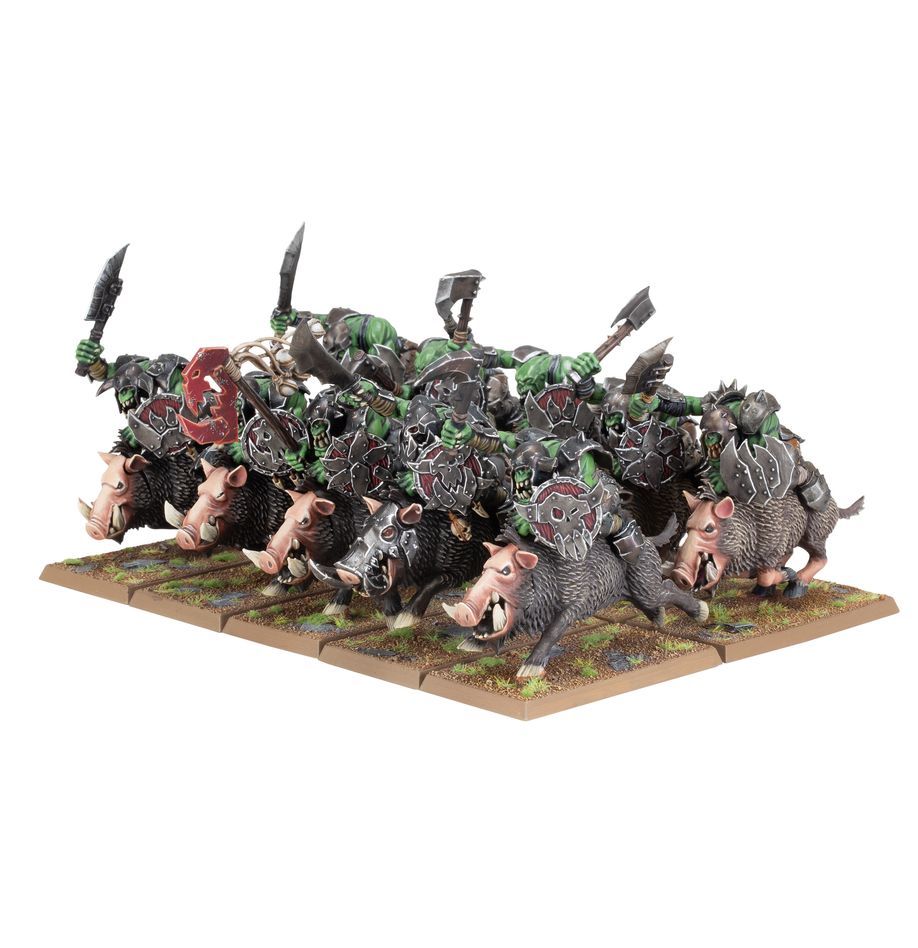 Warhammer The Old World Orc Goblin Tribes Orc Boar Boyz Mob