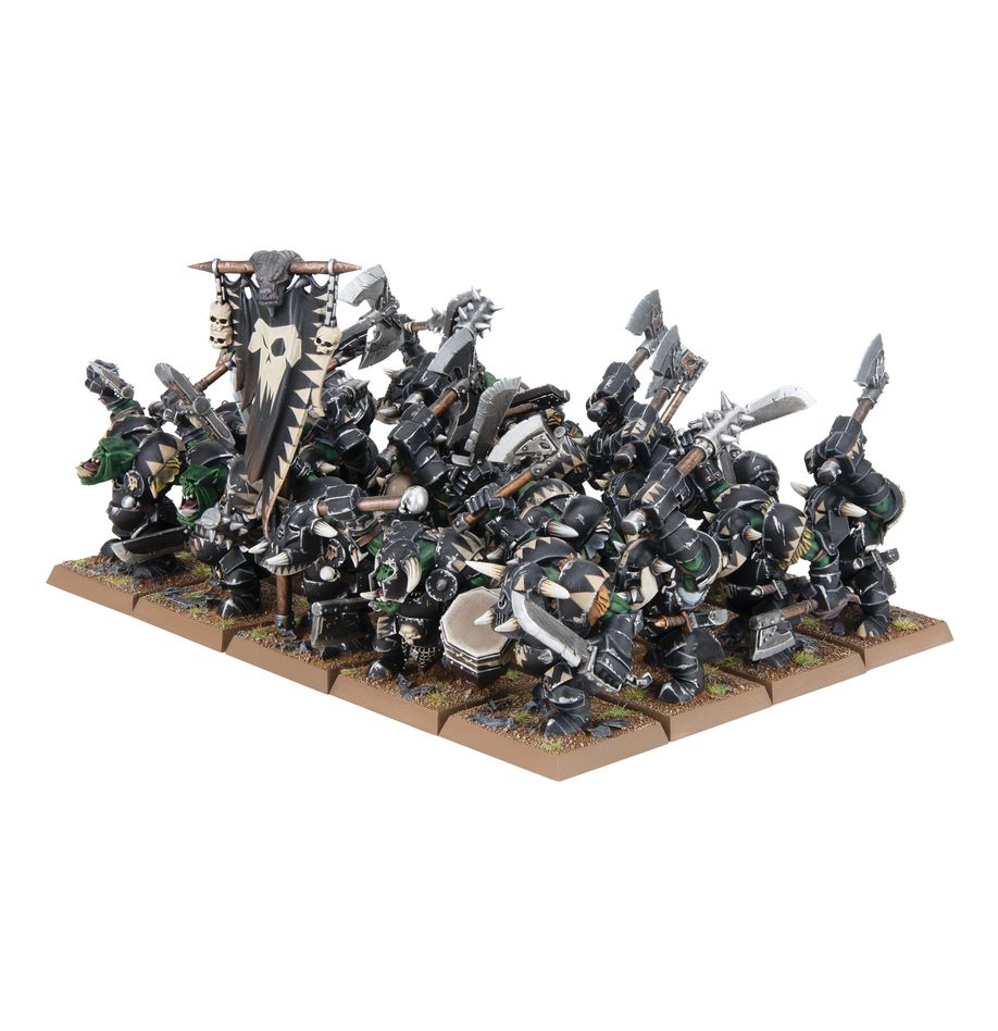 Warhammer The Old World Orc Goblin Tribes Black Orc Mob