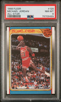 1988 Fleer Basketball All Star Michael Jordan #120 PSA 8