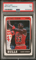 1988 Fleer Basketball Michael Jordan #17 PSA 7