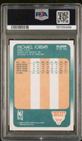 1988 Fleer Basketball Michael Jordan #17 PSA 8