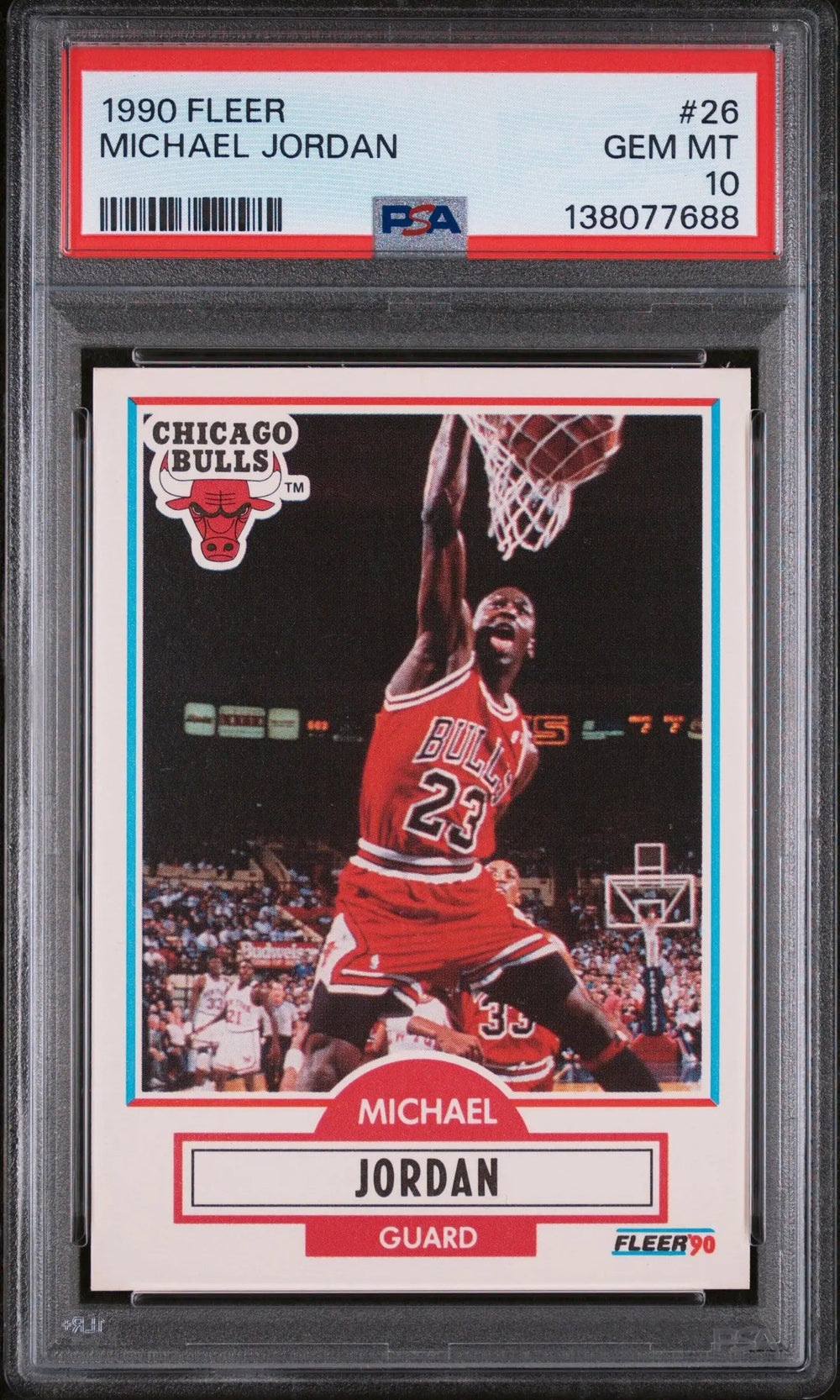 1990 Fleer Basketball Michael Jordan #26 PSA 10