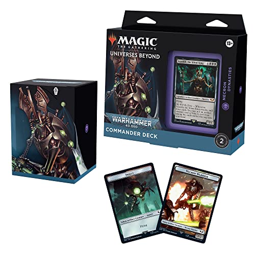 Magic The Gathering Universes Beyond Warhammer 40k Commander Deck Necron Dynasties