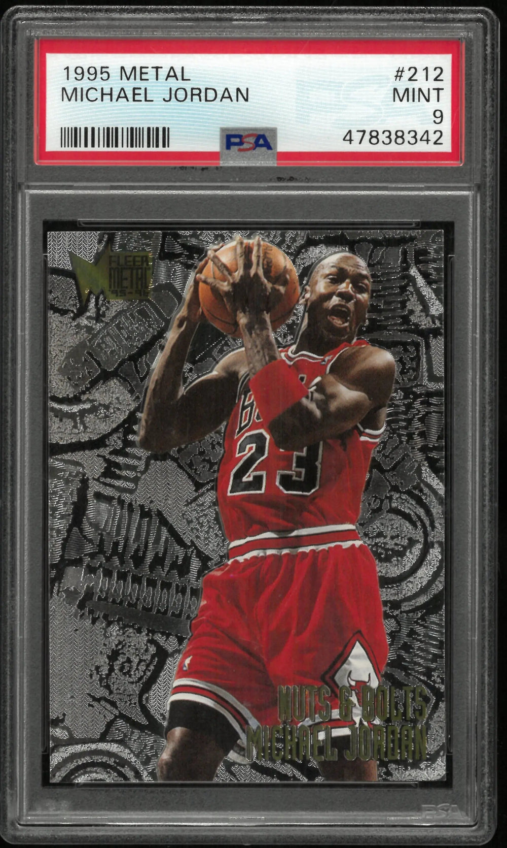 1995 Fleer Metal Basketball Michael Jordan #212 PSA 9