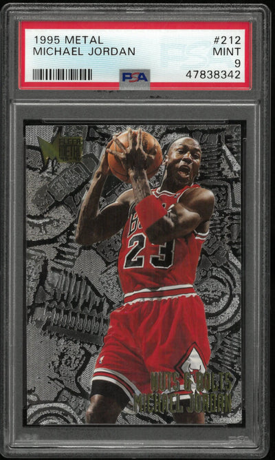 1995 Fleer Metal Basketball Michael Jordan #212 PSA 9