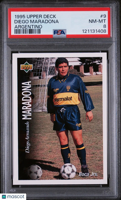1995 Upper Deck Soccer Argentino Diego Maradona #9 PSA 8