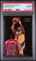 1996 Fleer Basketball European Kobe Bryant RC #233 PSA 8