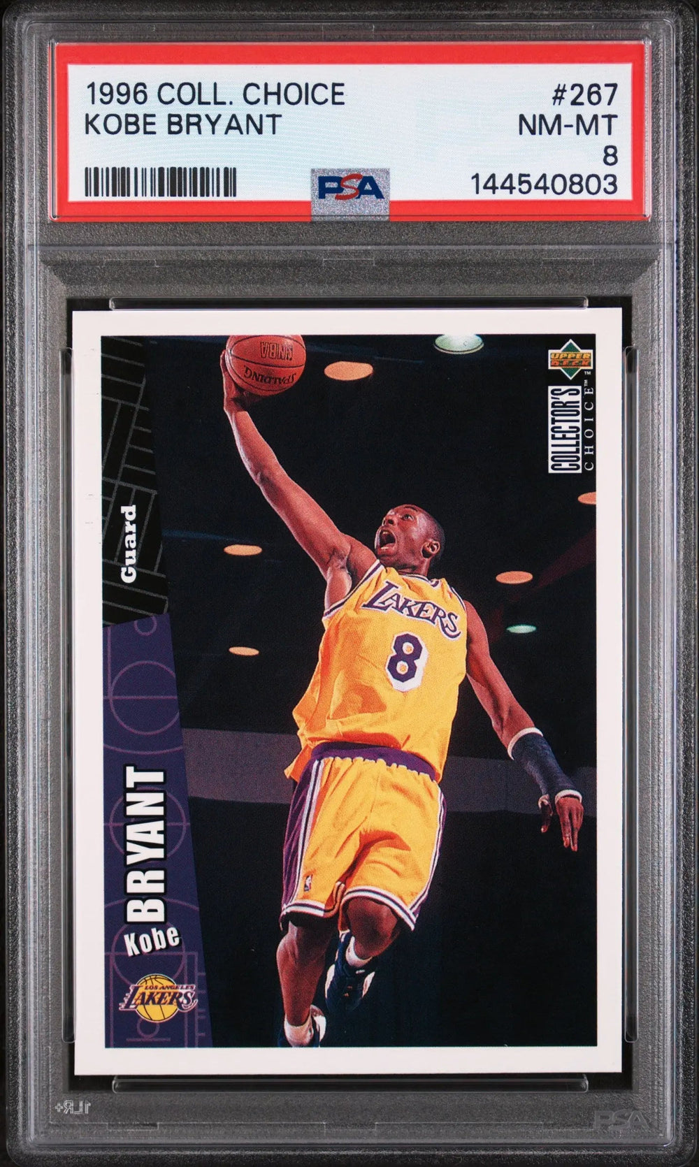 1996 Upper Deck Collector's Choice Kobe Bryant RC #267 PSA 8
