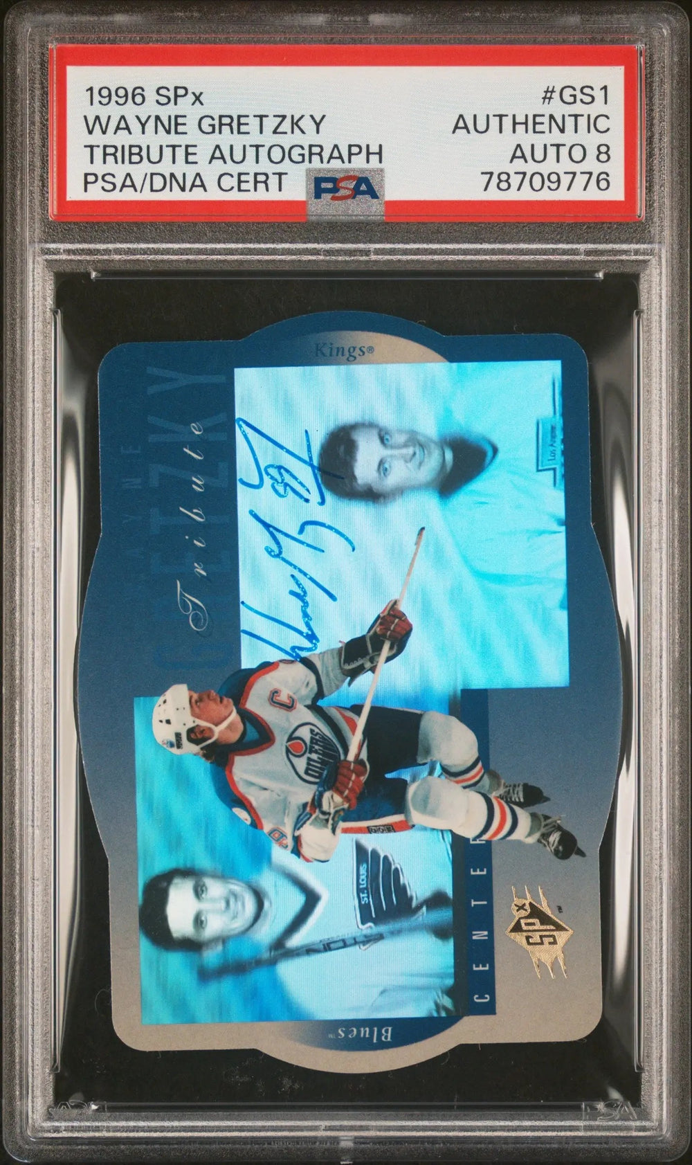 1996 UD SPX Tribute Autograph Auto Wayne Gretzky PSA Authentic