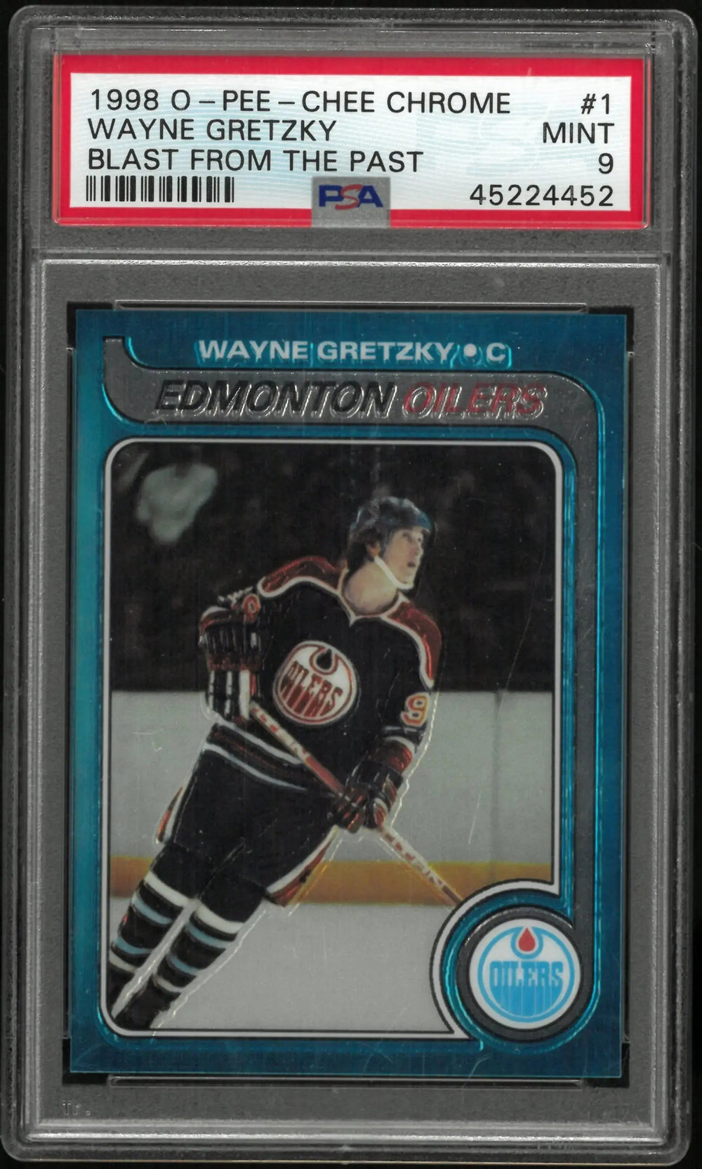 1998 O-Pee-Chee OPC Chrome Blast From The Past Wayne Gretzky #1 PSA 9