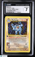 1999 Pokemon Base Set Machamp Holo 1st Edition CGC 7 #8/102