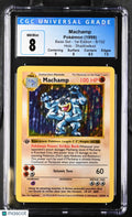 1999 Pokemon Base Set Machamp Holo 1st Edition CGC 8 8/102