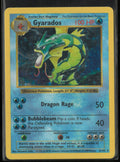 1999 Pokemon Base Set Unlimited Gyarados Holo Rare 6/102 LP