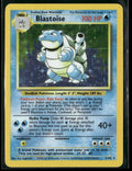 1999 Pokemon Base Set Unlimited Holo Rare Blastoise 2/102 LP