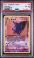 1999 Pokemon Fossil Gengar 1st Edition PSA 6 20/62
