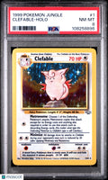 1999 Pokemon Jungle Clefable Holo PSA 8 #1
