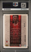 1999 Upper Deck MVP Basketball Michael Jordan #190 Super Script PSA 10