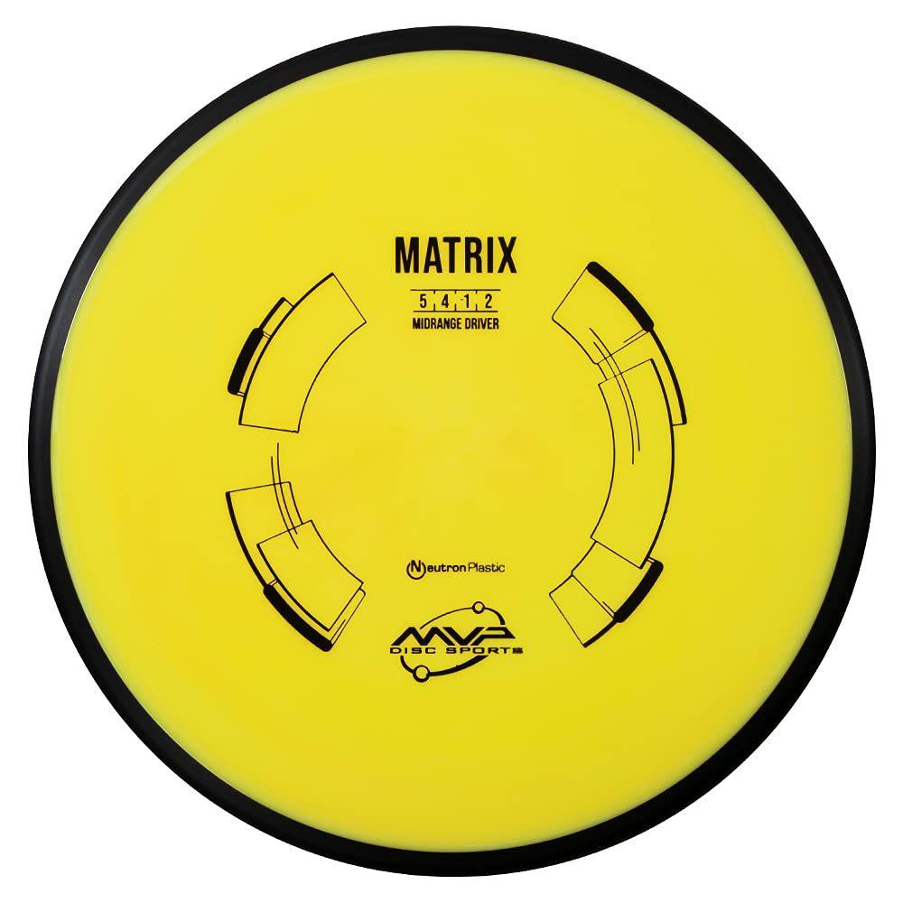 MVP Disc Sports Neutron Matrix Disc Golf Midrange (Colors May Vary)