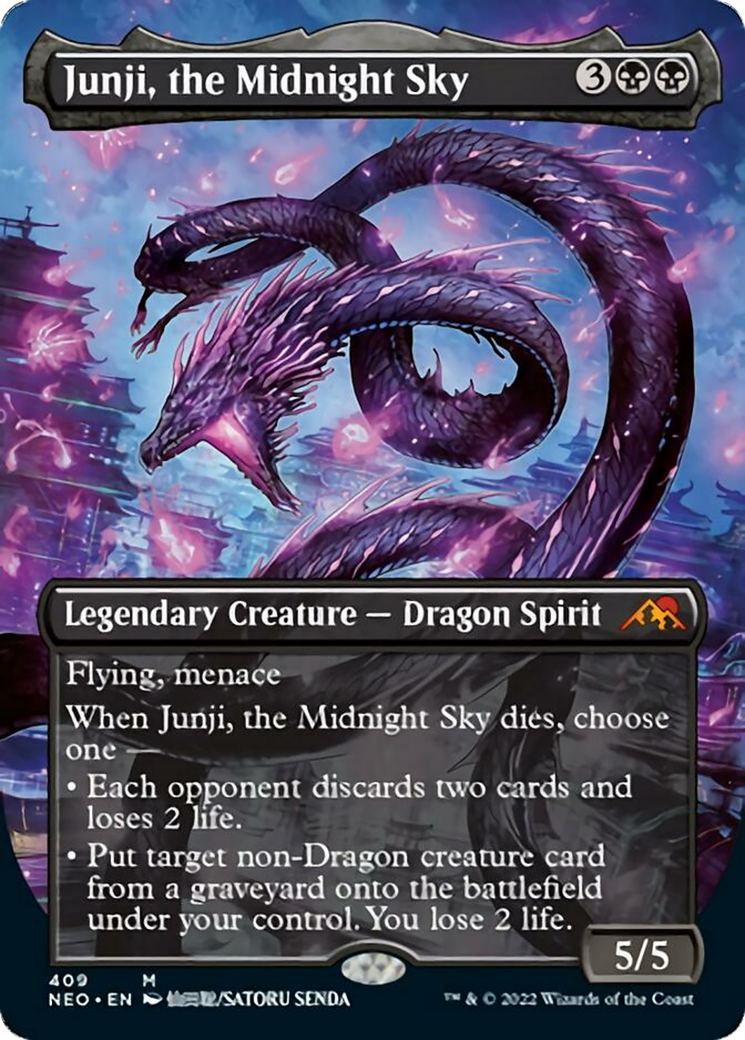 Junji, the Midnight Sky (NEO-409) - Kamigawa: Neon Dynasty (Borderless) Foil