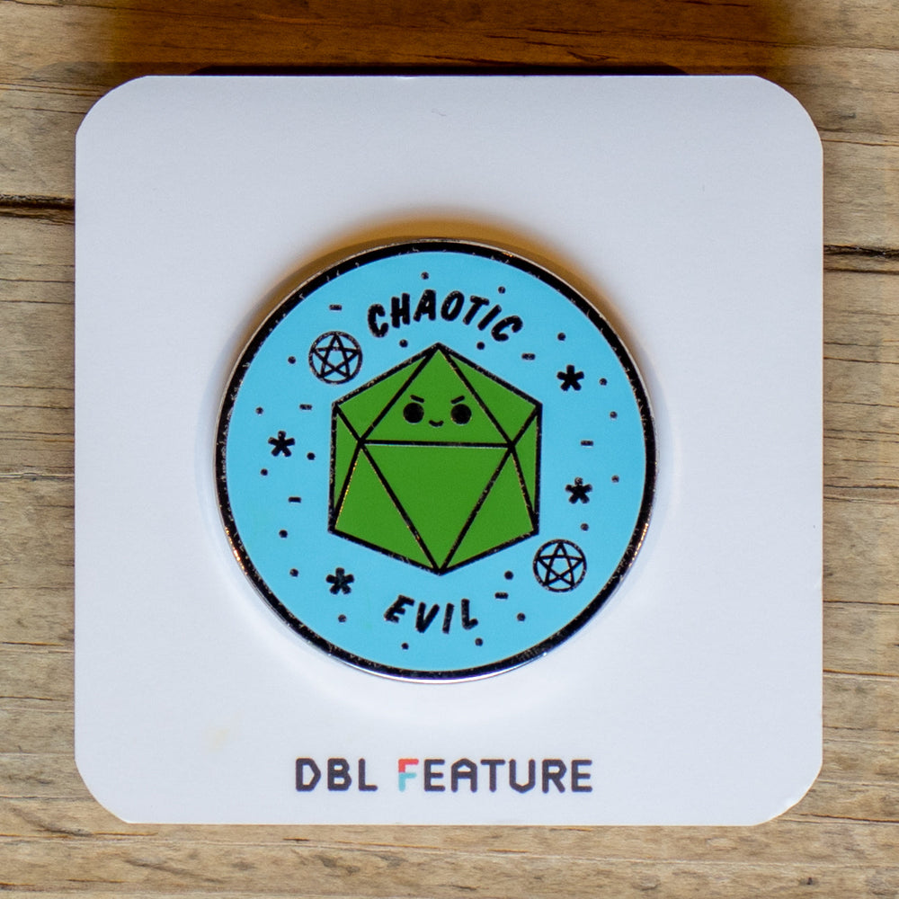 DBL Feature - Chaotic Evil Enamel Pin - Blue