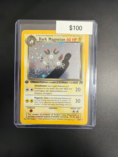 Pokemon Rocket Dark Magneton 1st Ed. 11/82
