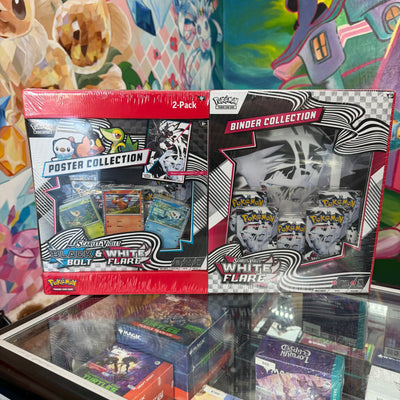 Pokemon White Flare Black Bolt Poster + Binder Bundle