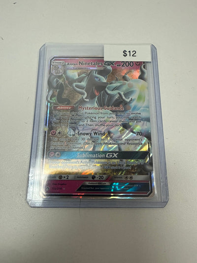 Pokemon Alolan Ninetales Gx #132/214