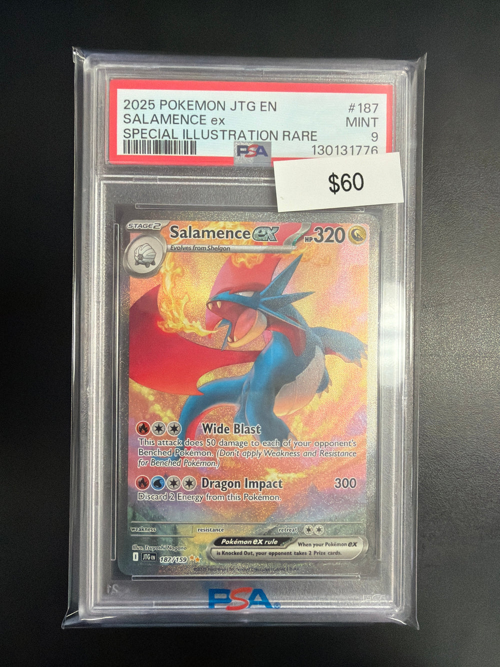Pokemon Salamence EX #187/159 PSA 9
