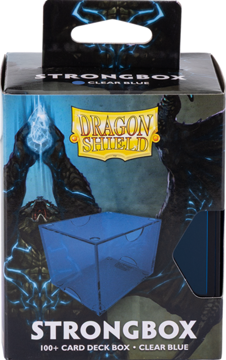 Dragon Shield Strongbox Deck Case - 100+ - Clear Blue