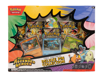 Pokemon Mega Evolution Ascended Heroes First Partners Deluxe Pin Collection Box
