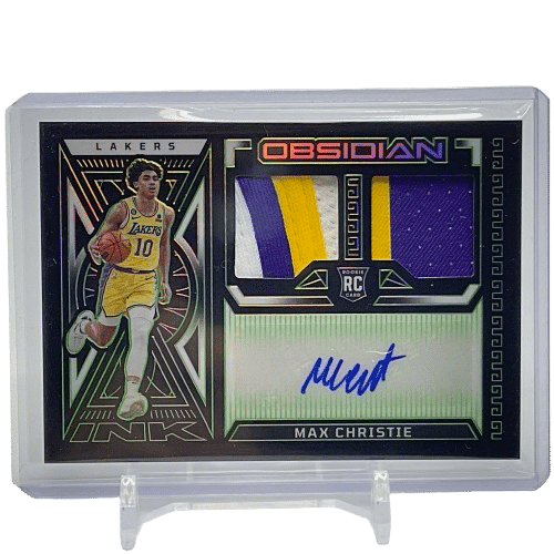 2022/23 Panini Obsidian Max Christie #RJI-LMC Rookie Patch Autograph /25