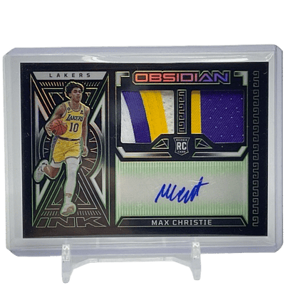 2022/23 Panini Obsidian Max Christie #RJI-LMC Rookie Patch Autograph /25