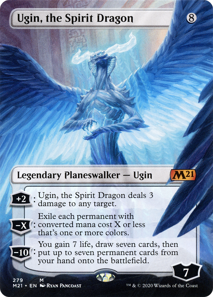 Ugin, the Spirit Dragon (M21-279) - Core Set 2021 (Borderless) Foil