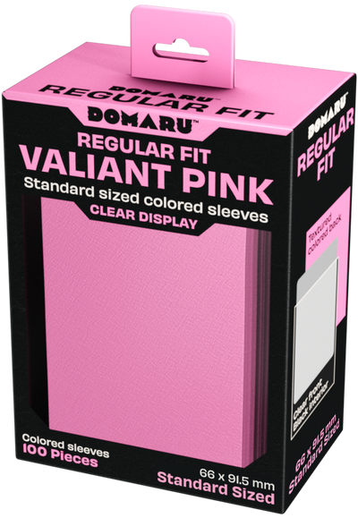 Gatherer's Tavern DOMARU Regular Fit Sleeves - Standard Size - 100ct - Valiant Pink