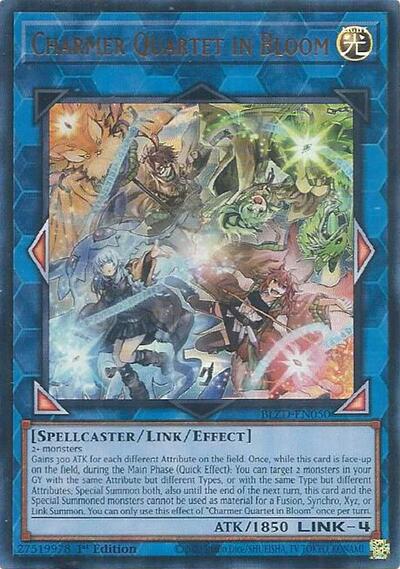 Charmer Quartet in Bloom - BLZD-EN050 - Ultra Rare - 1st Edition