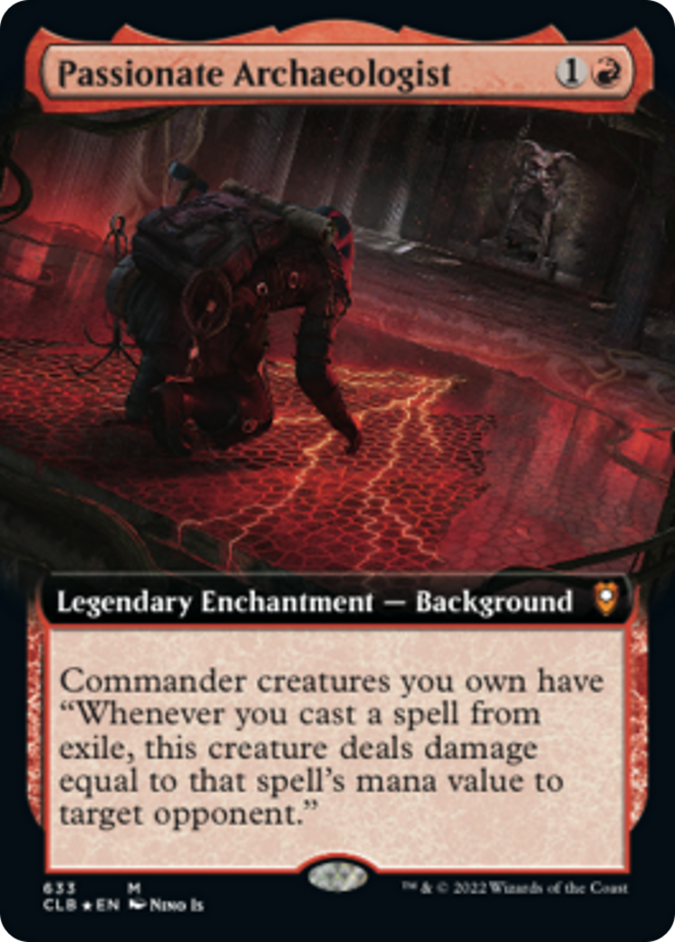 Passionate Archaeologist - Commander Legends: Battle for Baldur's Gate: (Extended Art) Foil