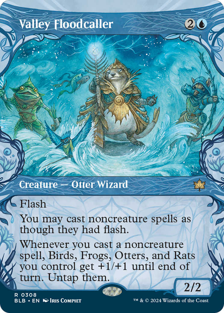 Valley Floodcaller (BLB-308) - Bloomburrow: (Showcase) Foil